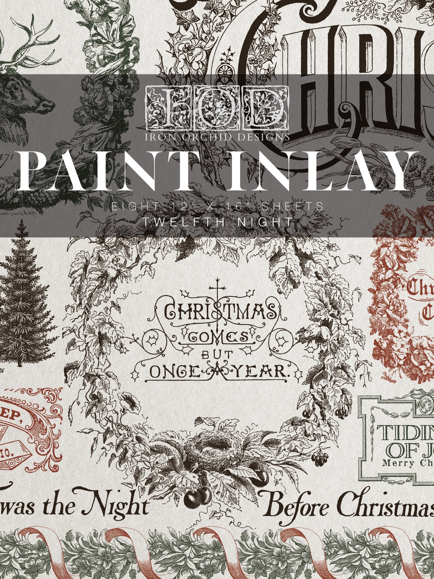 Iron Orchid Designs Twelfth Night Paint Inlay *New
