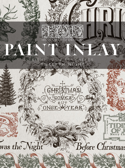 Iron Orchid Designs Twelfth Night Paint Inlay *New