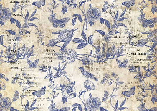 Decoupage Queen Rice Paper:  Blue Flight