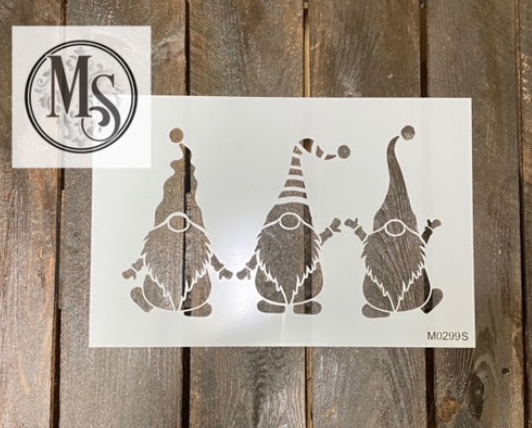 Muddaritaville Stencil Gnomes M0299S