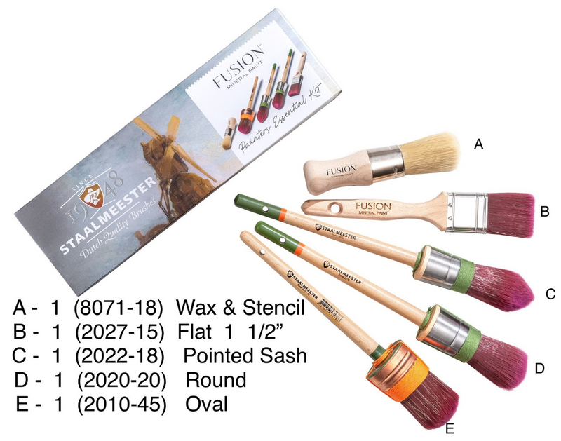Staalmeester - 5-Piece Essential Brush Set (Close-Out Price)