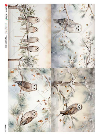 Paper Designs Rice Paper: Christmas Animals