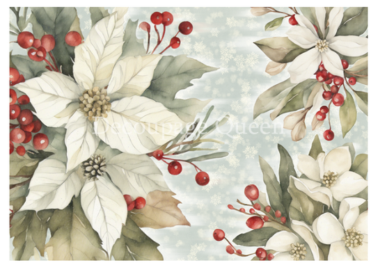 Decoupage Queen Dainty and the Queen-Frosty Flowers: Vellum