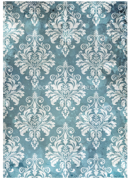 Decoupage Queen Fairy Tale Damask Rice Paper