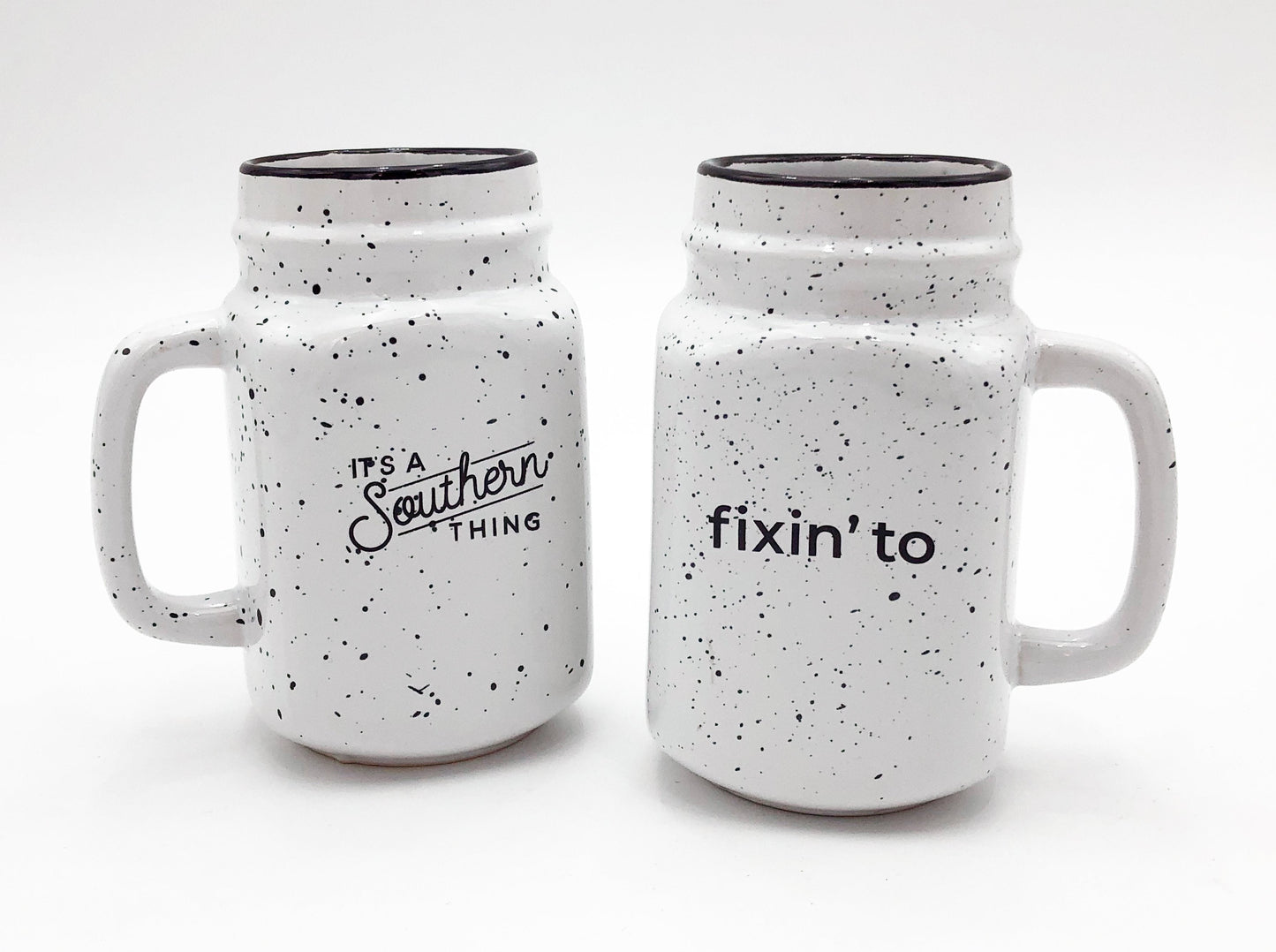 IAST Fixin' To Ceremic Mason Jar Mug