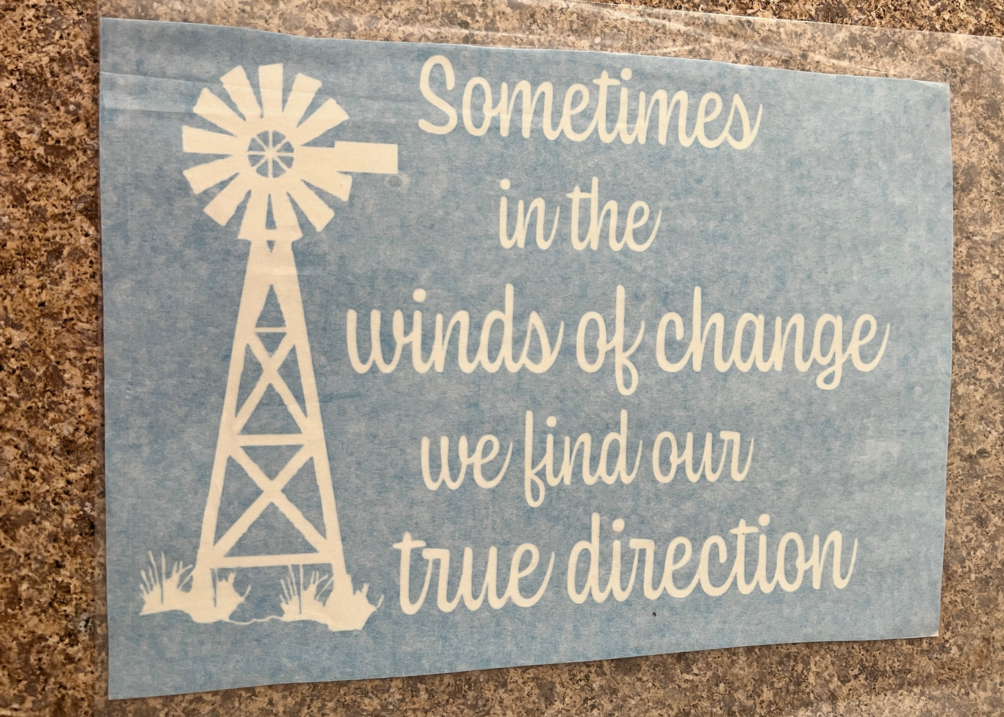One-Time Use Stencil (Approx. 9.5" x 13")