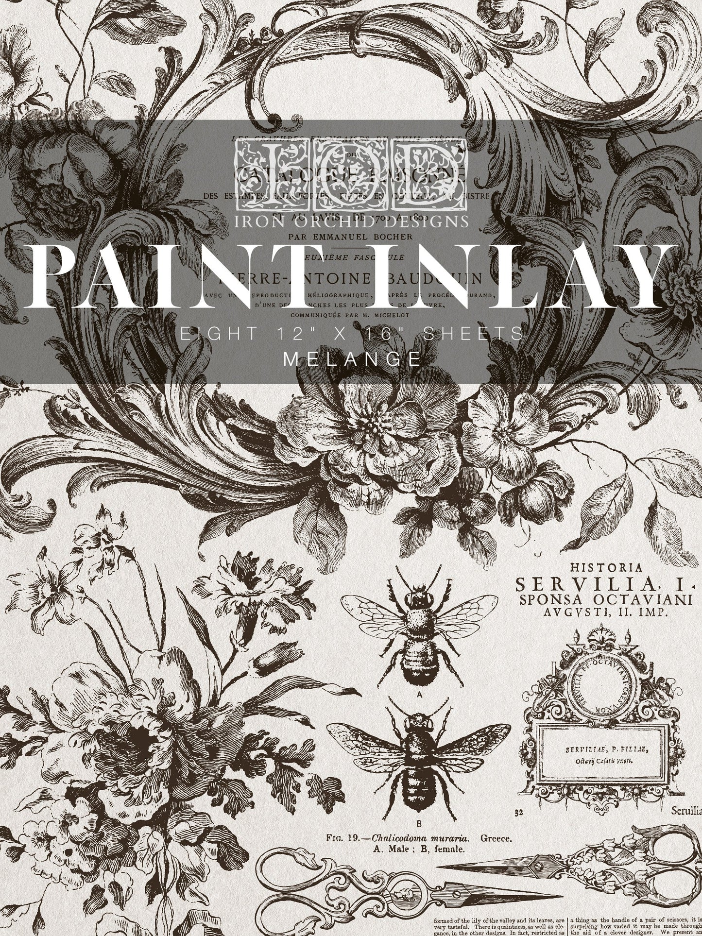 Iron Orchid Designs Melange Paint Inlay - 12×16 PAD