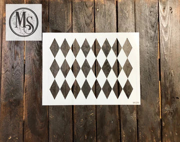 Muddaritaville Stencil: Harlequin Pattern: M0256