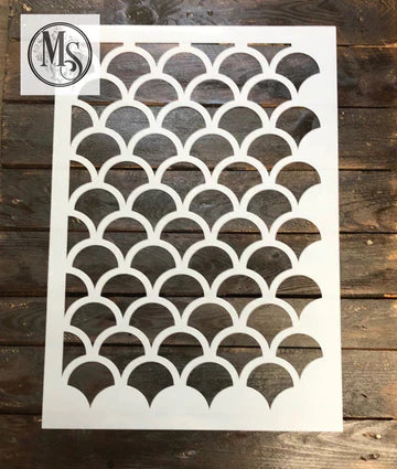 Muddaritaville Stencil:  Mermaid Pattern - Large: M0268L