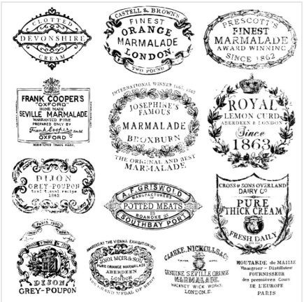 Iron Orchid Designs Crockery Stamp