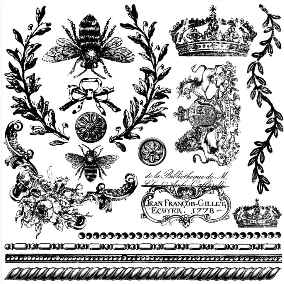 Iron Orchid Designs Queen Bee Stamp