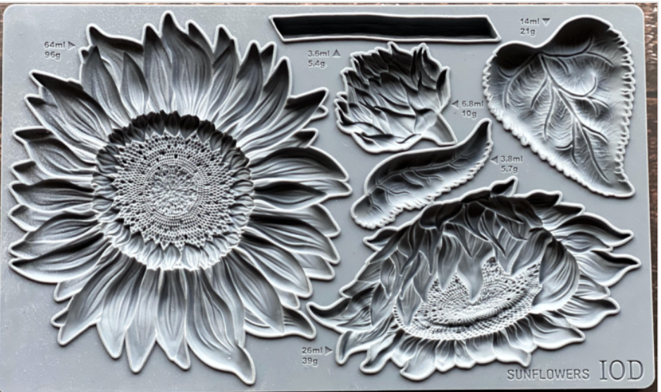 Iron Orchid Designs Sunflowers Mould