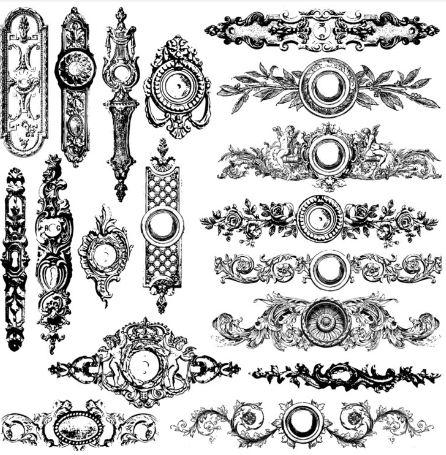 Iron Orchid Designs Backplates Stamp (Retired)