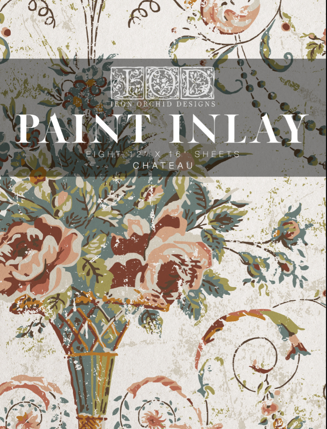 Iron Orchid Designs Chateau Paint Inlay 12" x 16" pad *Limited Edition