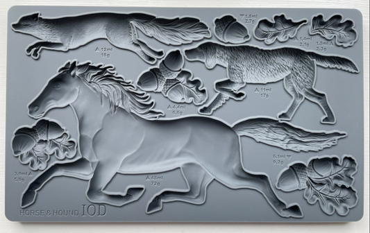 Iron Orchid Designs Horse & Hound Mould