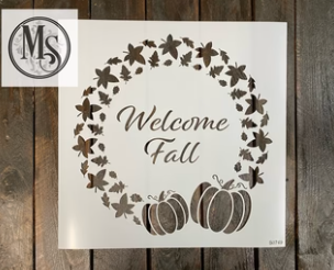 Welcome Fall Re-Usable Stencil