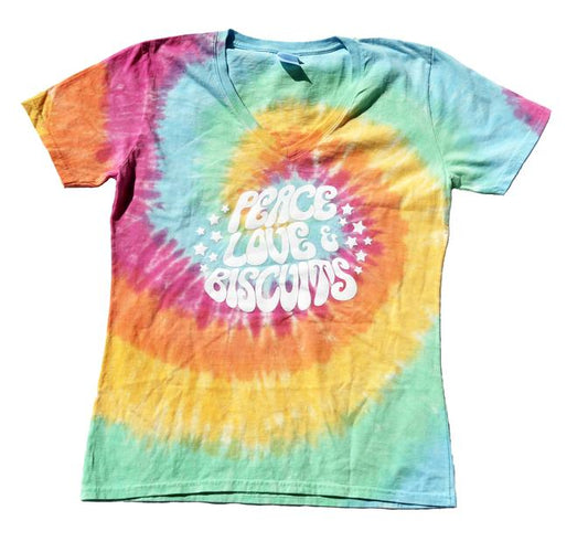 IAST Peace Love & Biscuits V-Neck T-Shirt